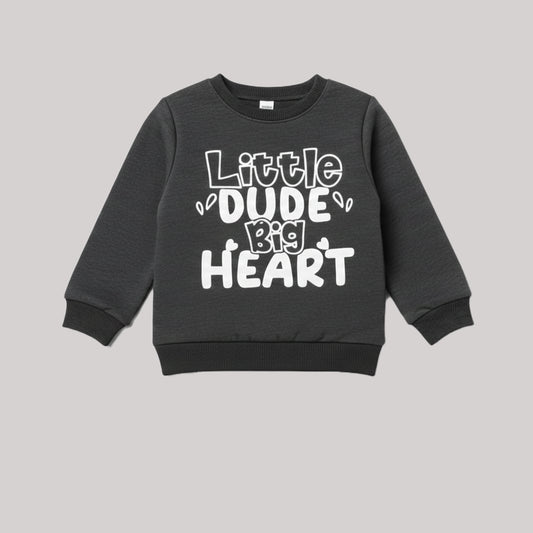 "LITTLE DUDE" CHARCOAL TRACKSUIT