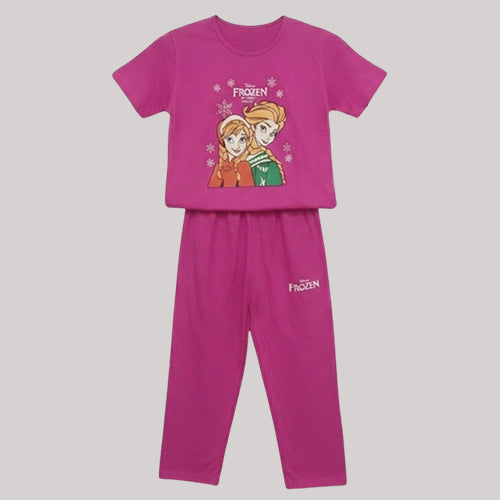 "FROZEN PRINCESS" PINK SUMMER SET FOR GIRLS - 2 PIECE