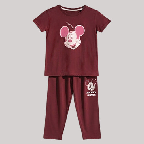 "MICKEY" MARRON SUMMER SET FOR GIRLS - 2 PIECE