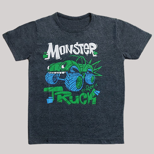 "MONSTER TRUCK" CHARCOAL T-SHIRT KIDS