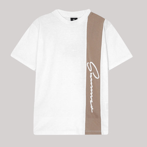 "SUMMER" WHITE & BEIGE SET KIDS - 2 PIECE