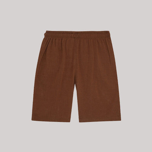 "STREET RACING" BROWN & WHITE SUMMER SET KIDS - 2 PIECE