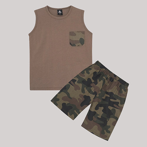 "CAMOUFLAGE" SANDO SUMMER SET KIDS - 2 PIECE