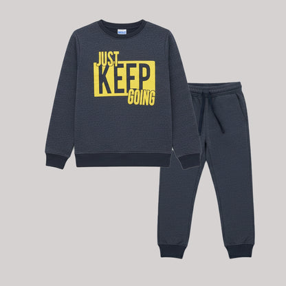 "KEEP GOING" DARK GREY TRACKSUIT