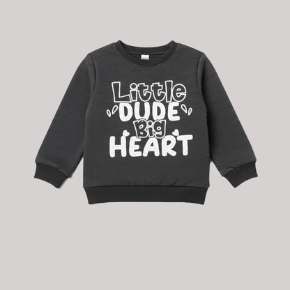 "LITTLE DUDE" CHARCOAL TRACKSUIT