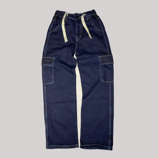 BAGGY CARGO JEANS KIDS - DARK BLUE