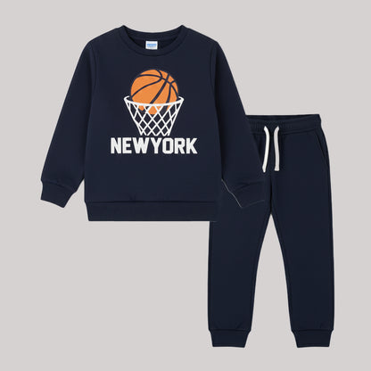"BASKETBALL" NAVY BLUE TRACKSUIT