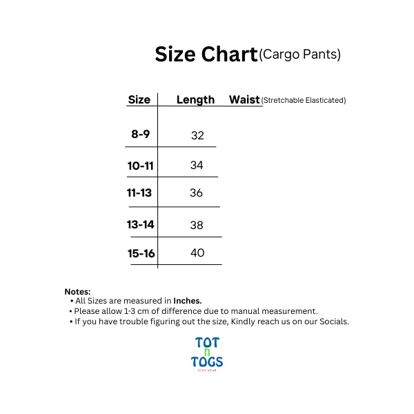 BAGGY DENIM CARGO JEANS KIDS - MID BLUE