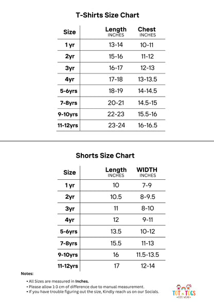 "TROPICAL LEAF" CHARCOAL SUMMER SET KIDS - 2 PIECE